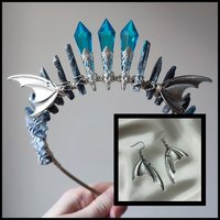 DRAGON QUEEN Kyanite Crystal Crown