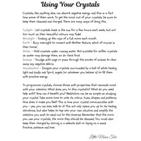 Grief & Bereavement Crystal Set with Guide