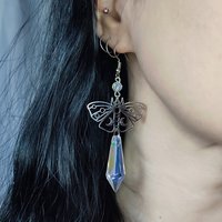 Butterfly Crystal Drop Earrings