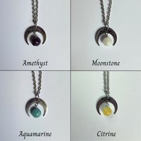 Moon Gemstone Necklace
