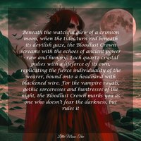 BLOODLUST Red Quartz Crystal Crown