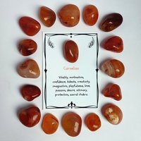 carnelian polished tumblestone