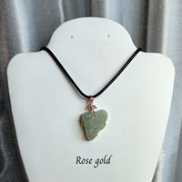Aventurine Wire Wrapped Pendant in Gold, Rose Gold or Copper