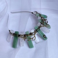 NYMPH Aventurine and Quartz Crystal Crown
