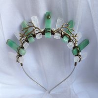 NYMPH Aventurine and Quartz Crystal Crown