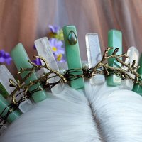 NYMPH Aventurine and Quartz Crystal Crown