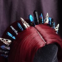 MYSTIC CROW Titanium Quartz Crystal Crown