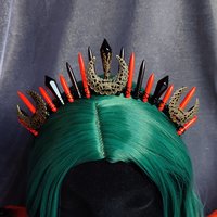 HALLOWEEN QUEEN Howlite Crystal Crown