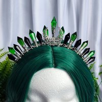 POISON IVY Glass Crystal Crown