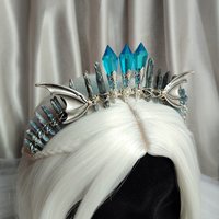 DRAGON QUEEN Kyanite Crystal Crown