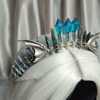 DRAGON QUEEN Kyanite Crystal Crown