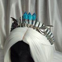 DRAGON QUEEN Kyanite Crystal Crown