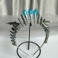 DRAGON QUEEN Kyanite Crystal Crown