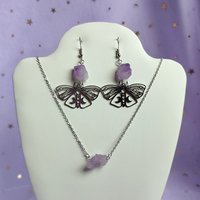 Butterfly Amethyst Earrings
