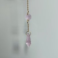 Rose Quartz Heart Suncatcher
