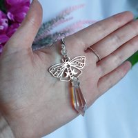 Butterfly Crystal Drop Earrings