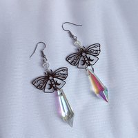 Butterfly Crystal Drop Earrings