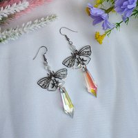 Butterfly Crystal Drop Earrings