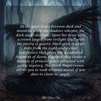 DARK ANGEL Glass Crystal Crown