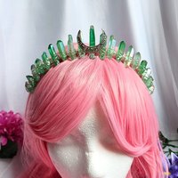 Summer Crown Collection with titanium quartz wire wrapped onto a headband.