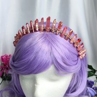 Summer Crown Collection with titanium quartz wire wrapped onto a headband.