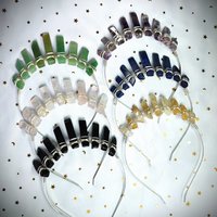 Selection of mini crystal crowns in various gemstones.