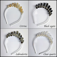 Mini crown collection with a choice of crystals and optional silver moon.
