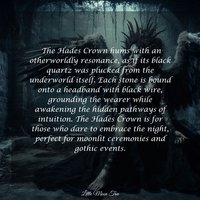 HADES Black Quartz Crystal Crown