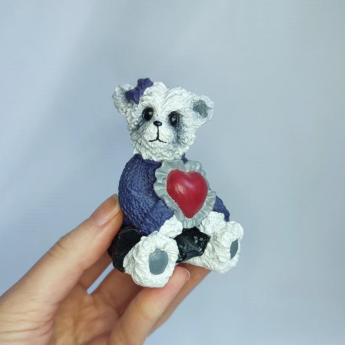 Bear with Heart Figurine