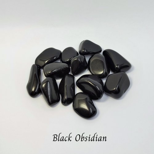 Psychic ability and development crystal set with amethyst, lapis lazuli, hematite, black obsidian and information card.