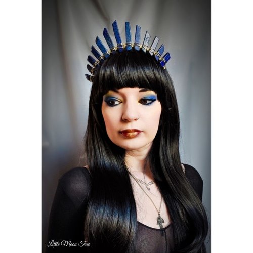 CLEOPATRA Lapis Lazuli Crystal Crown