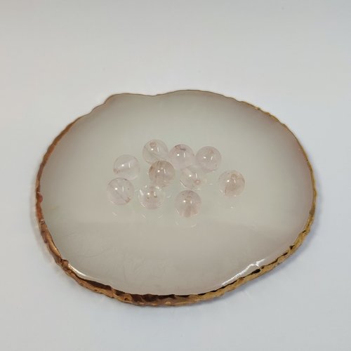 Rose quartz natural beads 8mm.
