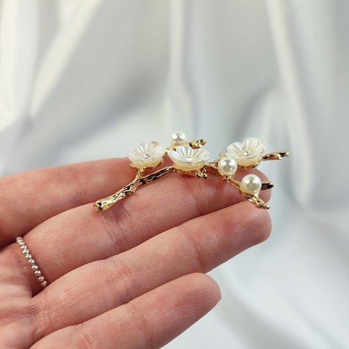 Gold Branches with Flowers