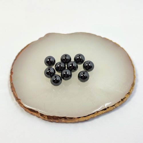 Natural hematite beads 7mm