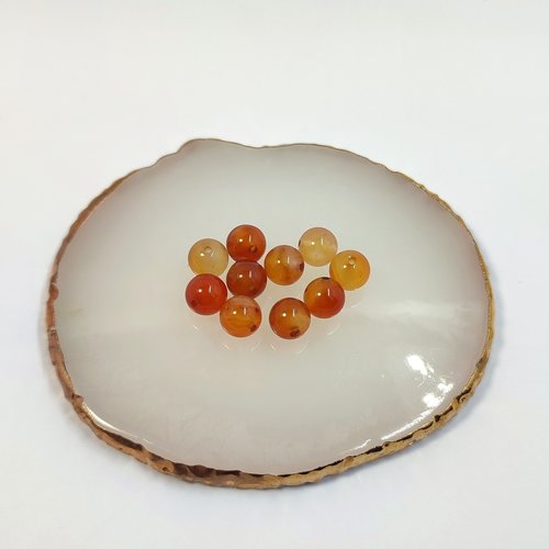 Natural carnelian beads 8mm
