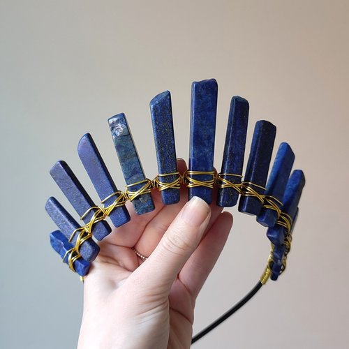 CLEOPATRA Lapis Lazuli Crystal Crown