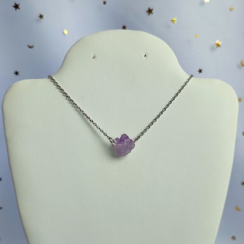 Raw Amethyst Necklace