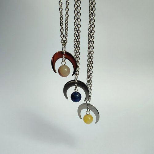 Moon Gemstone Necklace