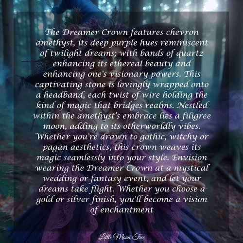 DREAMER Amethyst Crystal Crown