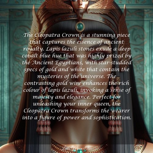 CLEOPATRA Lapis Lazuli Crystal Crown
