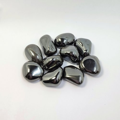 Hematite polished tumblestone.