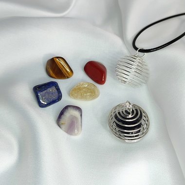 Spiral Cage Necklace